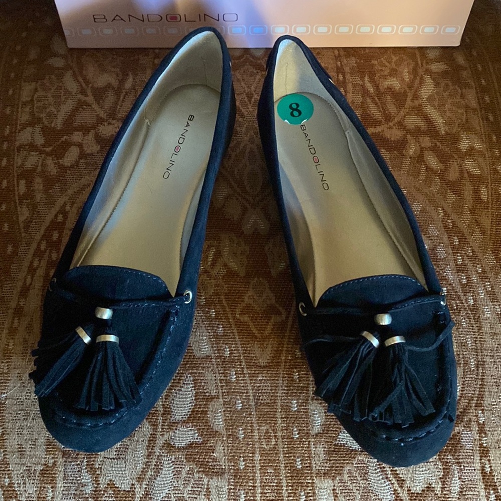 Bandolino Nabele Black Loafer flats size 8M